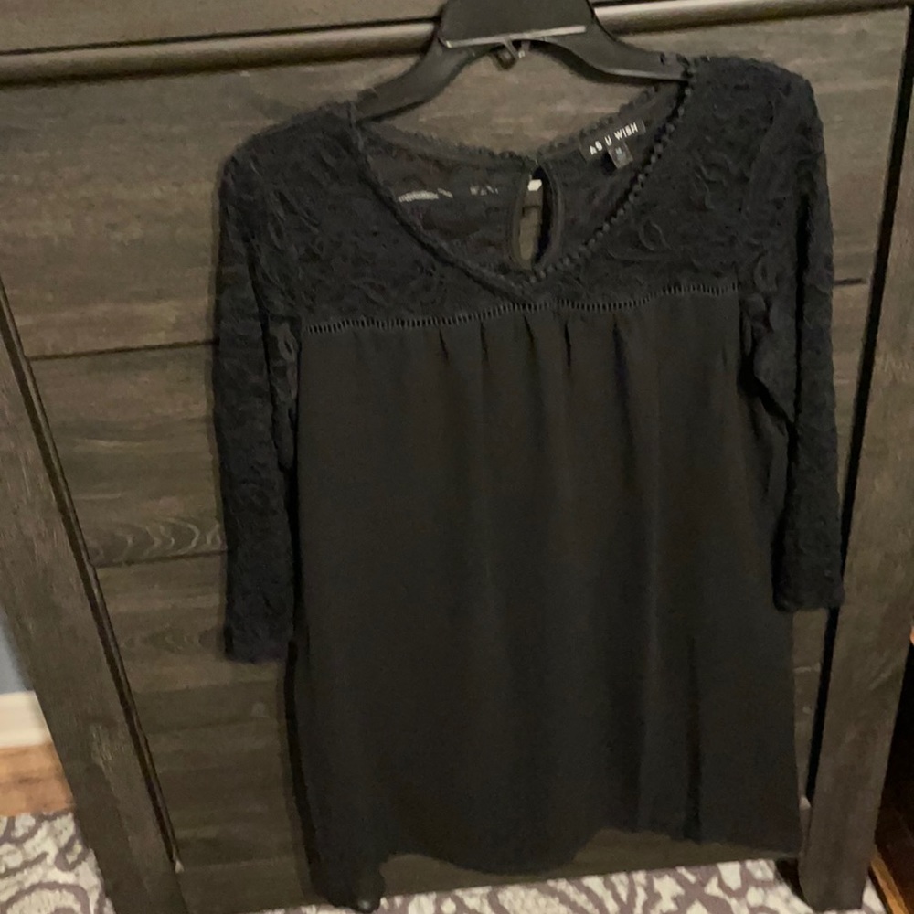 Black dress (shirt) W/ lace sleeves